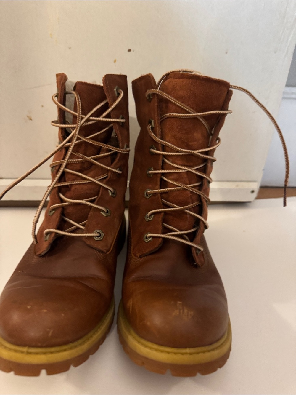 Timberland Chestnut Brown Lace-Up Women's Outdoor Boots